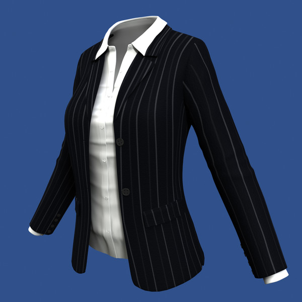Female Suit 3d Model