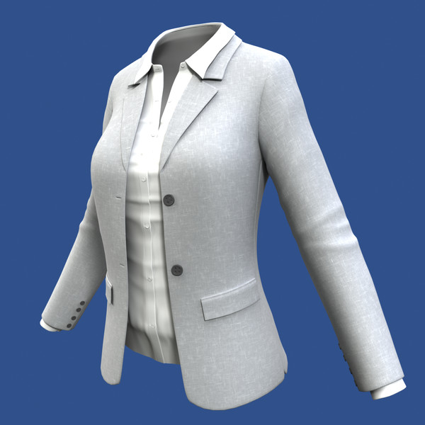 Female Suit 3d Model