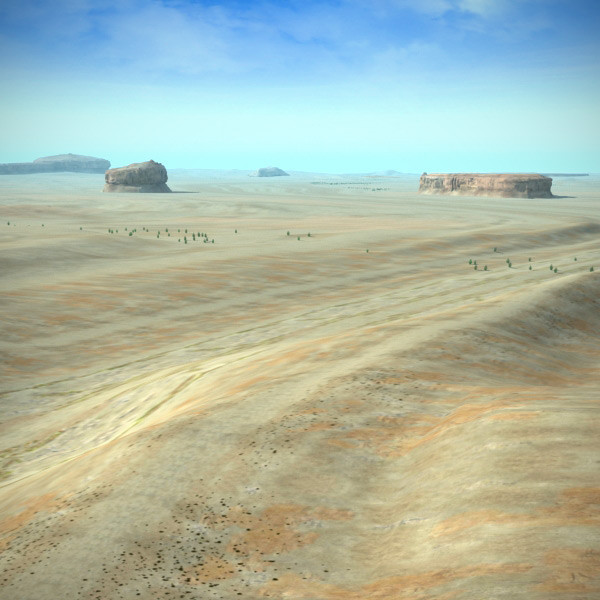 Desert Terrain 3D Models
