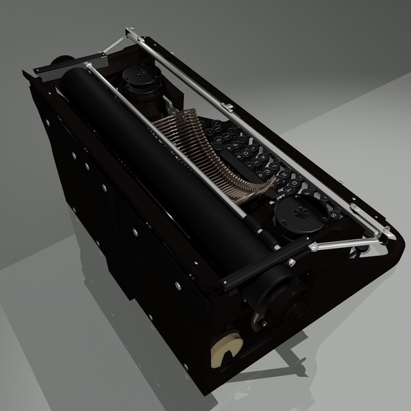3d old typewriter - Old Typewriter by backdoorcreative