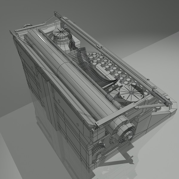 3d old typewriter - Old Typewriter by backdoorcreative