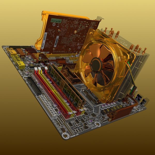 3d motherboard ga-ep45-dq6 gv-n220oc - GA-EP45-DQ6 Motherboard with GV-N220OC Video Card by 3DLocker