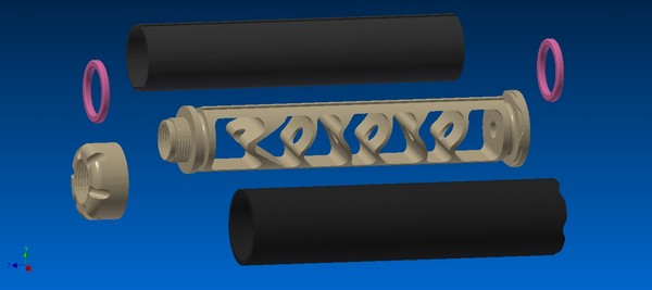 Suppressors/Silencer: Silencerco SPARROW (new) 3D Models