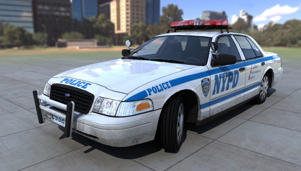 nypd car 3d obj - NYPD_Police by damaggio