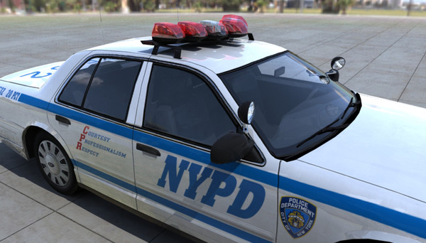 nypd car 3d obj - NYPD_Police by damaggio