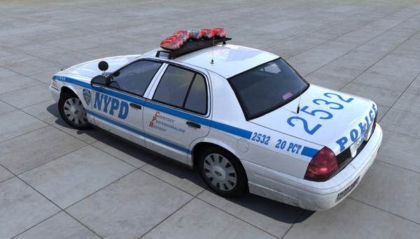 nypd car 3d obj - NYPD_Police by damaggio