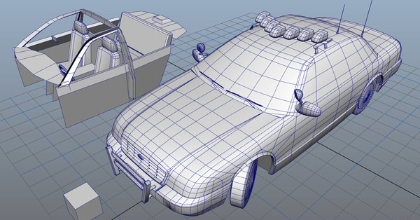 nypd car 3d obj - NYPD_Police by damaggio