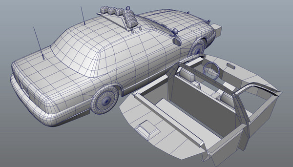 nypd car 3d obj - NYPD_Police by damaggio