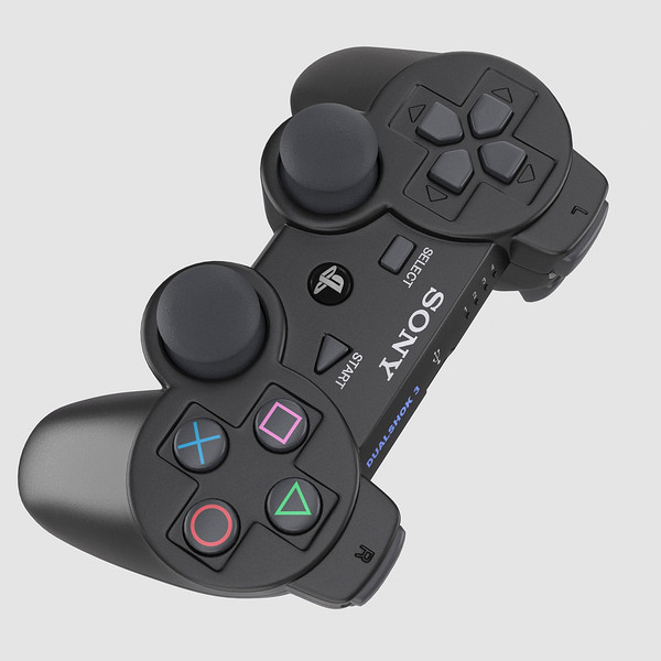 3dsmax sony 3 ps3 - Sony PS3 DualShock Controller by PlastyForma