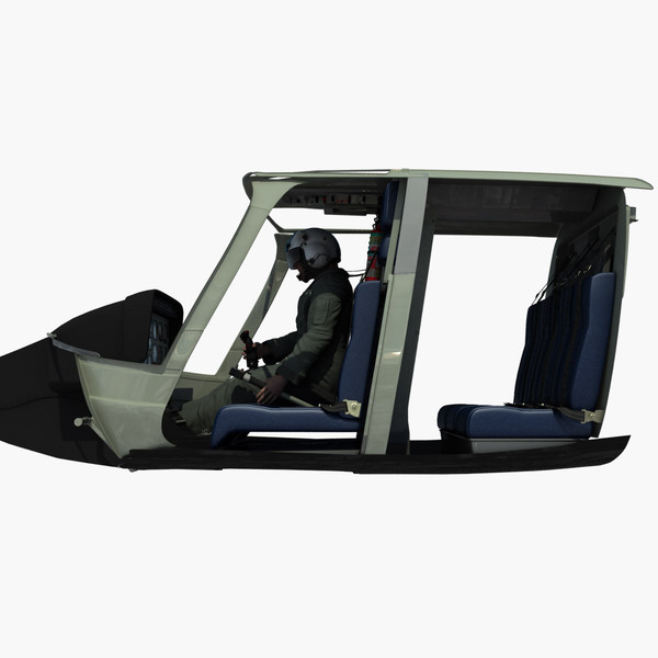 bell helicopter police 3d max - Bell Jetranger 206 Police Helicopter by dynamo3D