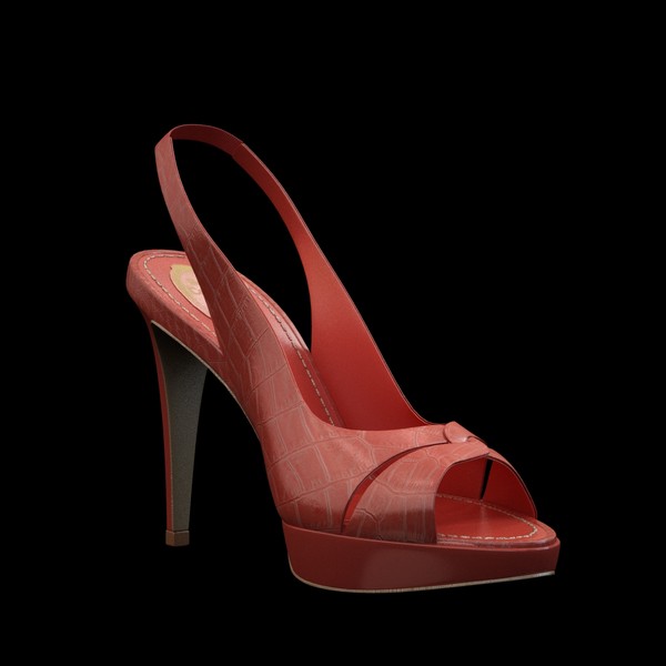 Caovilla - Red Sandals 3D Models