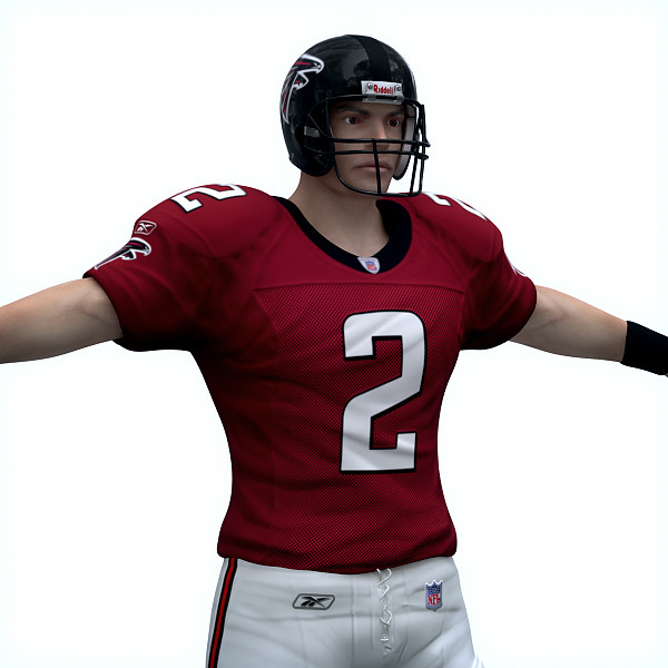 3d 3ds atlanta falcons nfl player - NFL Player Atlanta Falcons by cgshape