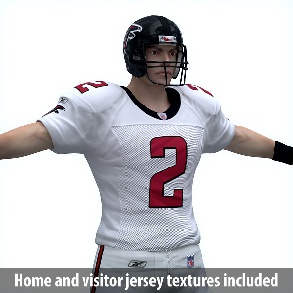 3d 3ds atlanta falcons nfl player - NFL Player Atlanta Falcons by cgshape