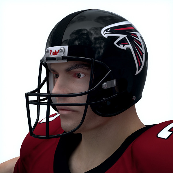 3d 3ds atlanta falcons nfl player - NFL Player Atlanta Falcons by cgshape