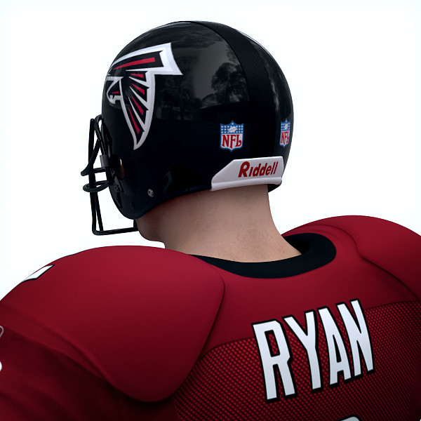 3d 3ds atlanta falcons nfl player - NFL Player Atlanta Falcons by cgshape