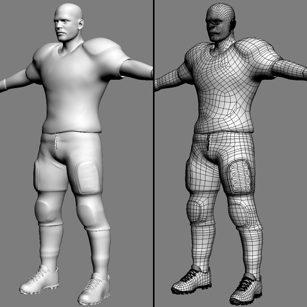 3d 3ds atlanta falcons nfl player - NFL Player Atlanta Falcons by cgshape