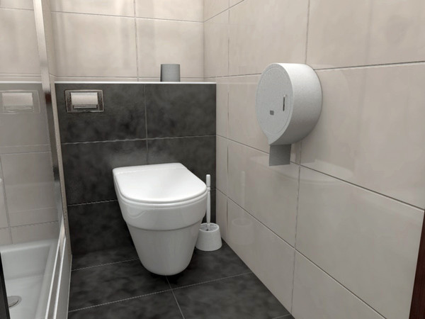 hotel bathroom shower c4d - Hotel Bathroom by rihadavid