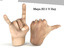 Rigged Male Man Hands