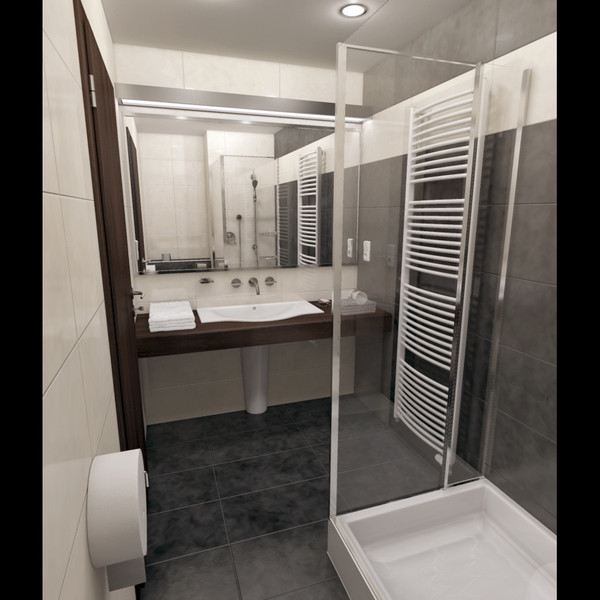 hotel bathroom shower c4d - Hotel Bathroom by rihadavid