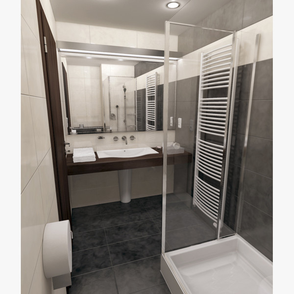 hotel bathroom shower c4d - Hotel Bathroom by rihadavid