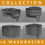 Renaissance set of washbasins