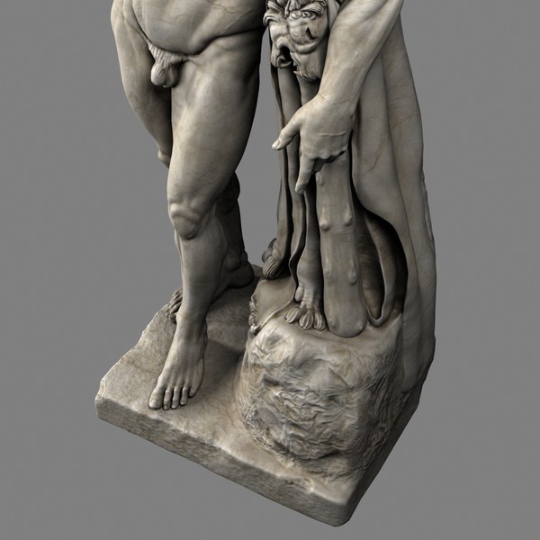colossal statue hercules farnese 3d max - Hercules Farnese by clay master