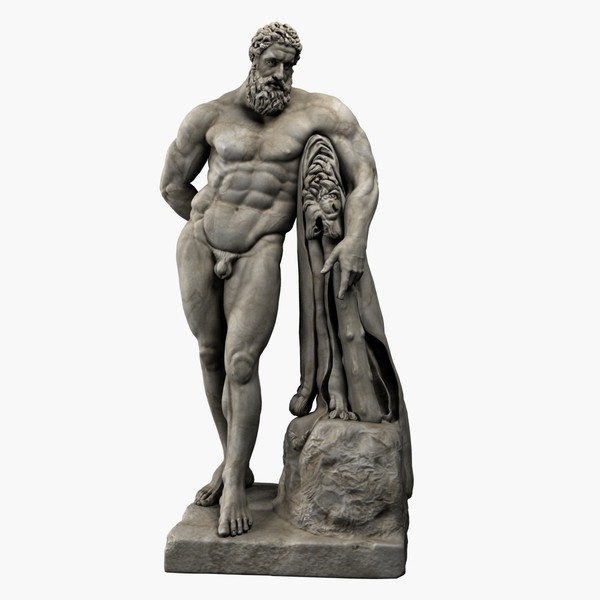 colossal statue hercules farnese 3d max - Hercules Farnese by clay master