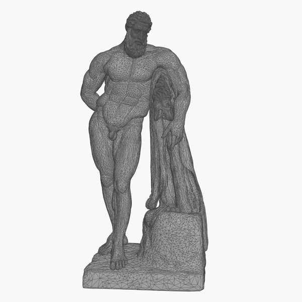 colossal statue hercules farnese 3d max - Hercules Farnese by clay master