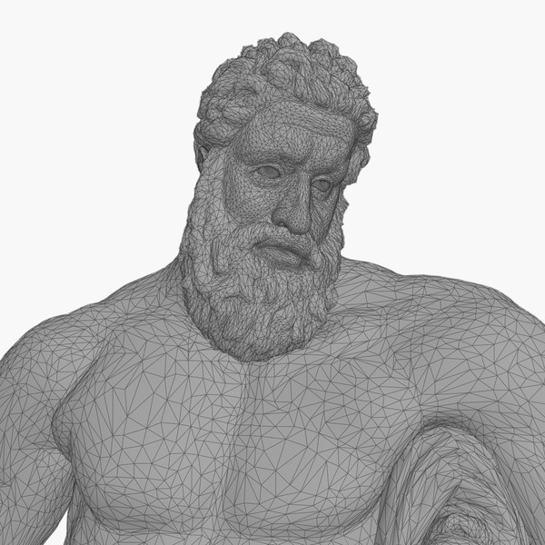 colossal statue hercules farnese 3d max - Hercules Farnese by clay master