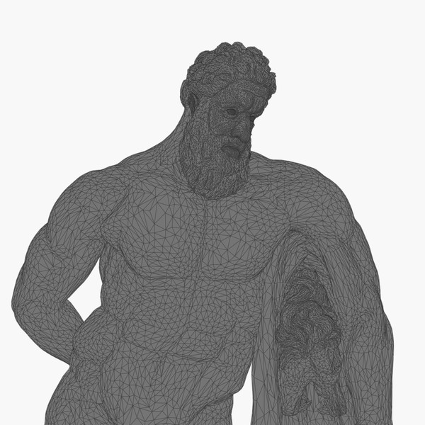 colossal statue hercules farnese 3d max - Hercules Farnese by clay master