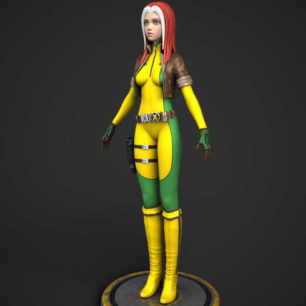 Maya - Action Girl + Morph Targets 3D Models