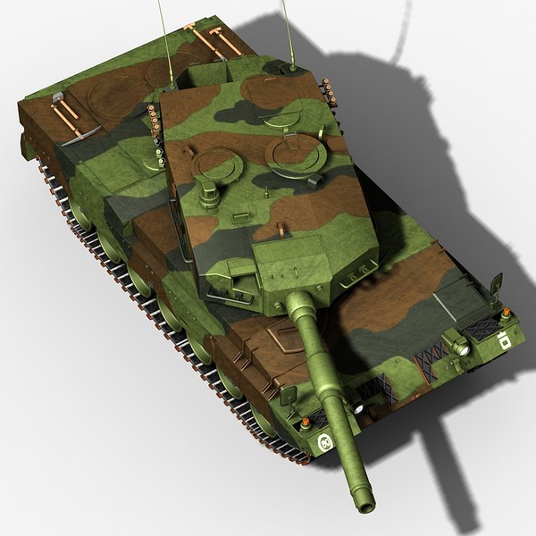 3d 3ds challenger leopard m551 - Modern Tanks collection by Sandu_Bublic