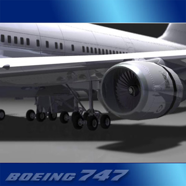 3d 747-400 airliner british airways model - Boeing 747-400 Airliner (British Airways) by PerspectX