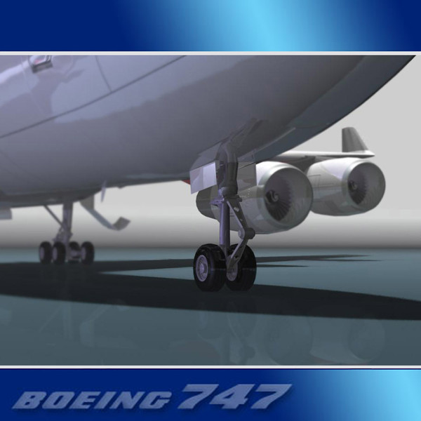 3d 747-400 airliner freight - Boeing 747-400 Airliner (FedEX) by PerspectX