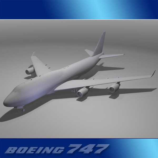 3d 747-400 airliner virgin 747 jumbo model - Boeing 747-400 Airliner (Virgin Airlines) by PerspectX