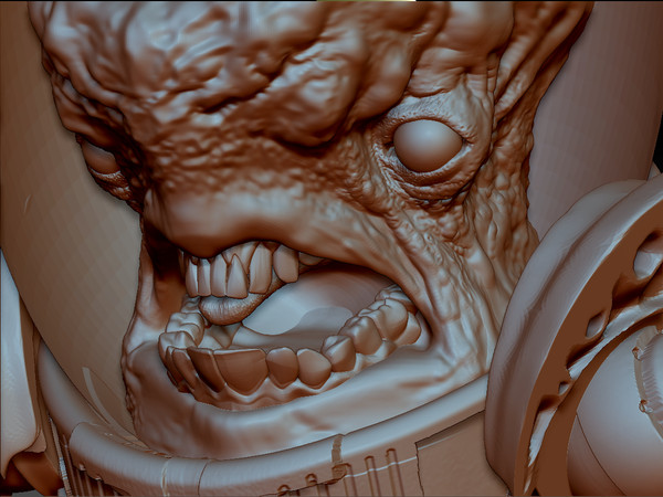alien retro 3ds - Retro Alien by timbowden
