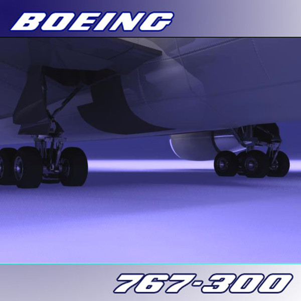 3d 767-300 qantas - Boeing 767-300 (Qantas) by PerspectX
