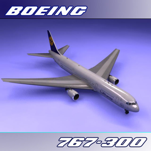 3d 767-300 lufthansa - Boeing 767-300 (Lufthansa) by PerspectX