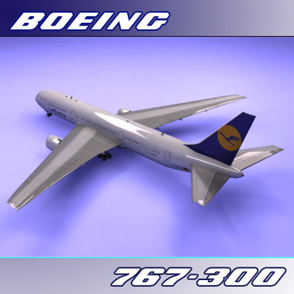 3d 767-300 lufthansa - Boeing 767-300 (Lufthansa) by PerspectX