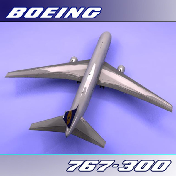 3d 767-300 lufthansa - Boeing 767-300 (Lufthansa) by PerspectX