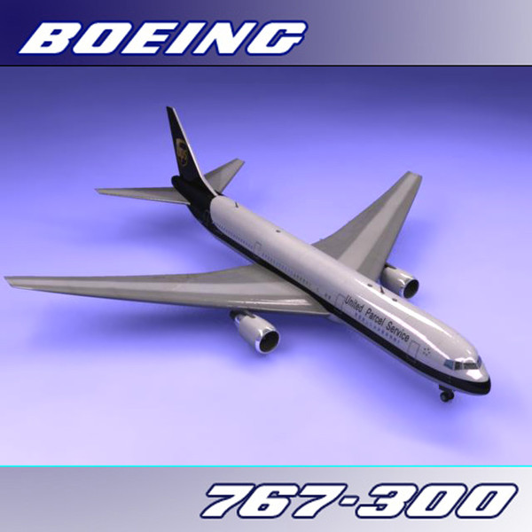 3dsmax 767-300 ups - Boeing 767-300 (UPS) by PerspectX