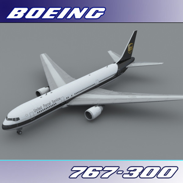 3dsmax 767-300 ups - Boeing 767-300 (UPS) by PerspectX