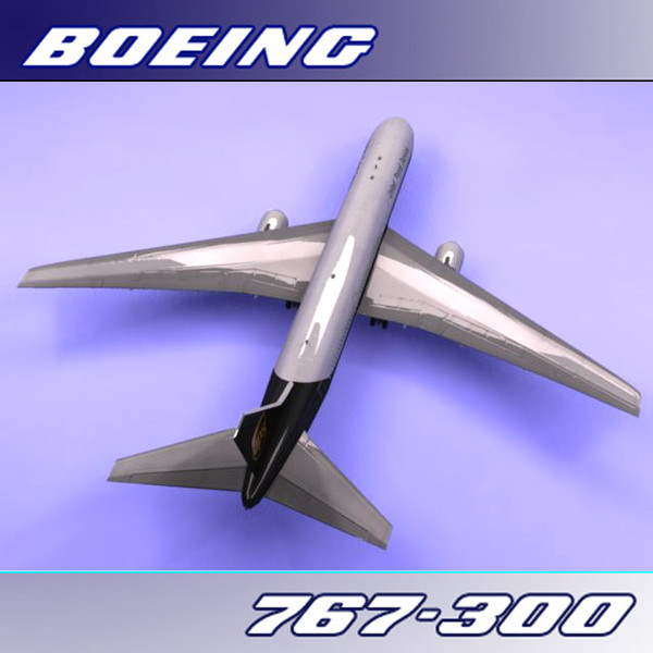 3dsmax 767-300 ups - Boeing 767-300 (UPS) by PerspectX