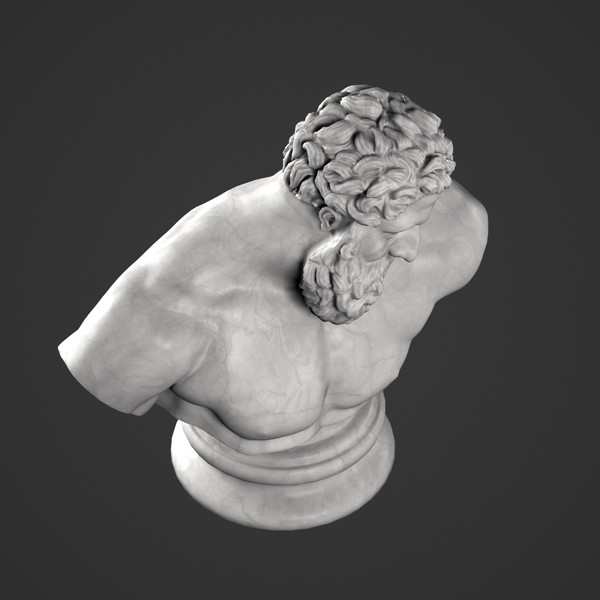 3d hercules bust - Hercules Bust by clay master