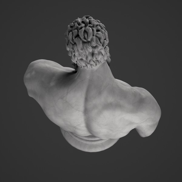 3d hercules bust - Hercules Bust by clay master
