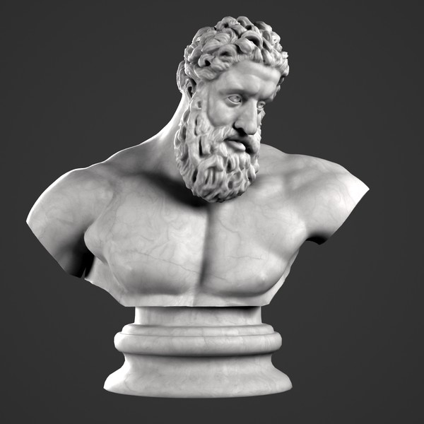 3d hercules bust - Hercules Bust by clay master
