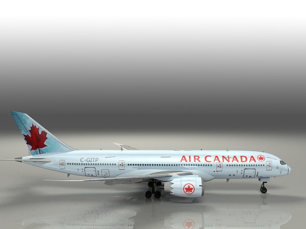 canada airliner 3d 3ds - canada airlines by hahm12
