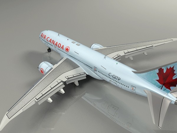 canada airliner 3d 3ds - canada airlines by hahm12