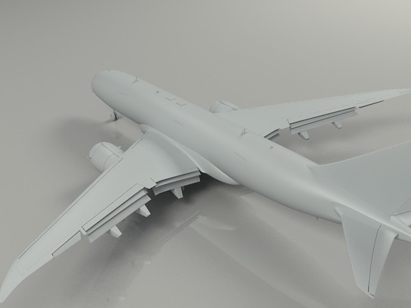 canada airliner 3d 3ds - canada airlines by hahm12
