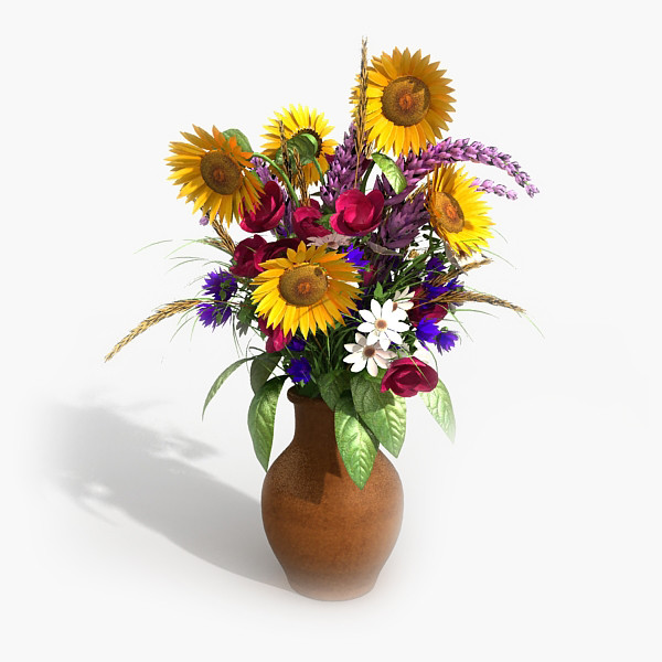 Flowers in a Vase 3D Models